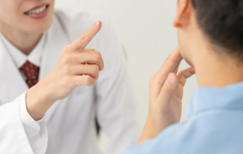 医師確認の様子