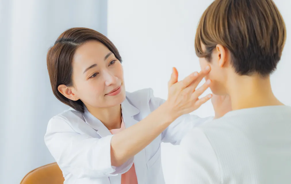 医師確認の様子